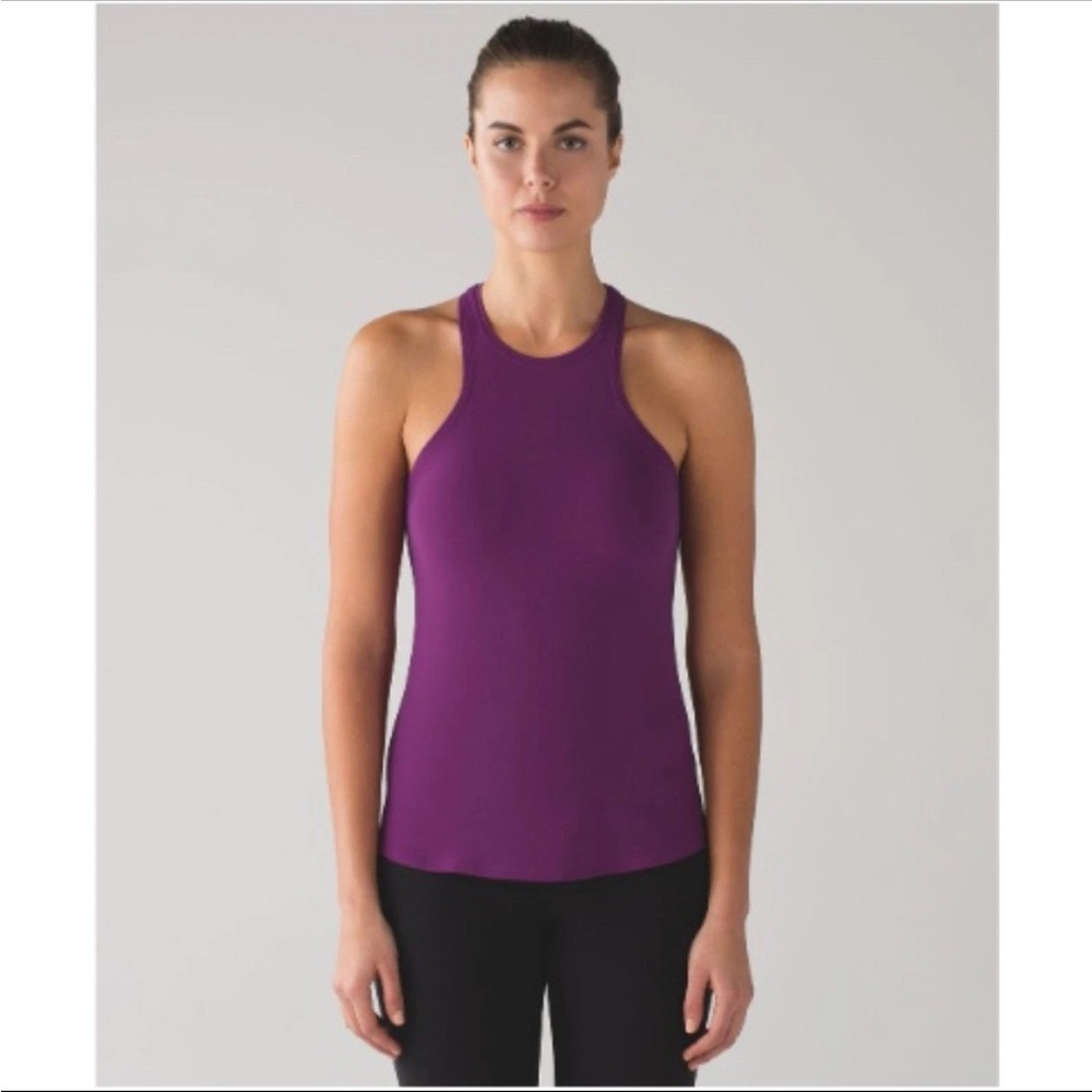 EUC Lululemon Simply Bare Nulu Tank Aurora Purple